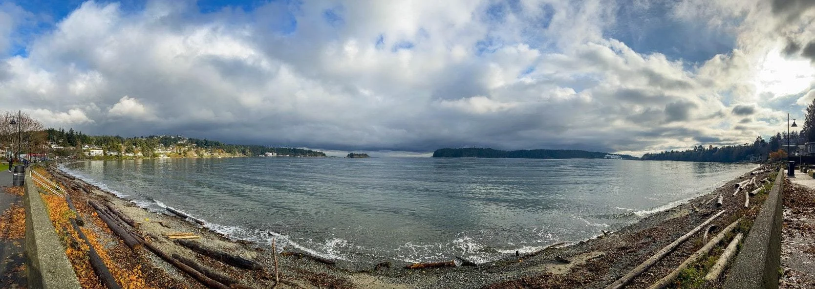 Luxury waterfront houses overlooking Departure Bay